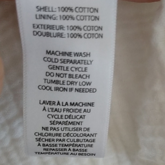 White Beach Coverup Sundress Swim Cover Flouncy  Size XS - Picture 7 of 7